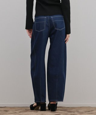 GRACE CONTINENTAL サイド切替バレルパンツ インディゴ