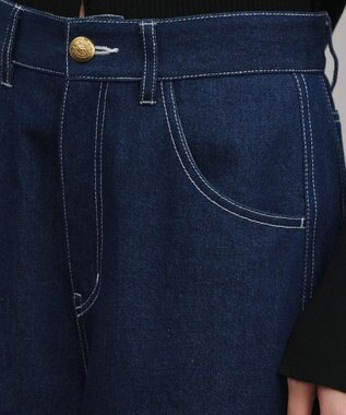 GRACE CONTINENTAL サイド切替バレルパンツ インディゴ