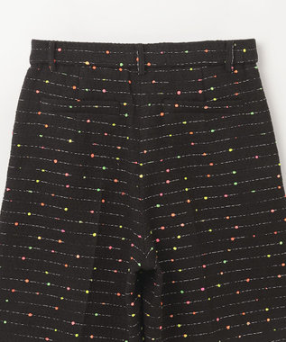 GRACE CONTINENTAL ネオンドットジャガードパンツ ブラック