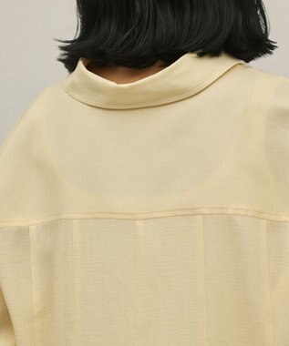 GRACE CONTINENTAL バックフレアシャツ イエロー