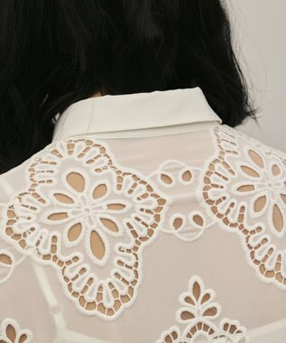 GRACE CONTINENTAL カットレースワンピース ホワイト