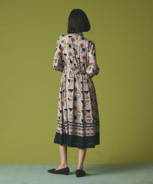 GRACE CONTINENTAL キカボウタイドレス ベージュ