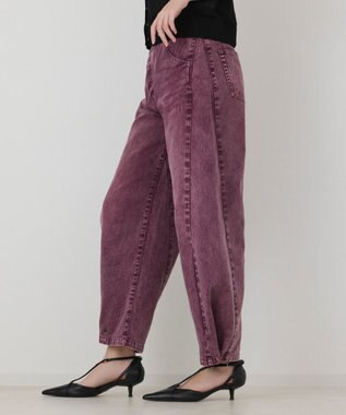 GRACE CONTINENTAL ラップ2wayデニムパンツ ボルドー