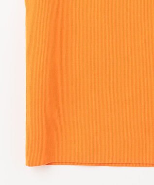 GRACE CONTINENTAL リブニットスクエアトップ オレンジ