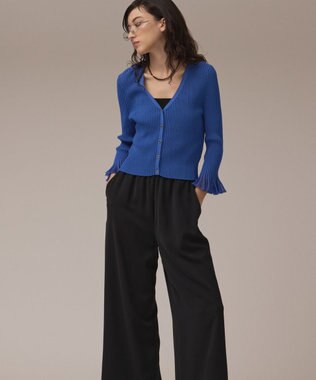 GRACE CONTINENTAL - 専用☆パフニットカーディガン ネイビー フェザールーズニットカーディガン / GRACE CONTINENTAL | GRACE