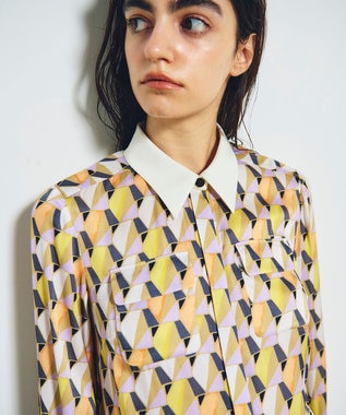 GRACE CONTINENTAL キカプリントミニワンピース マルチ