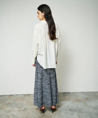 GRACE CONTINENTAL トリアセリネンオーバーシャツ ホワイト