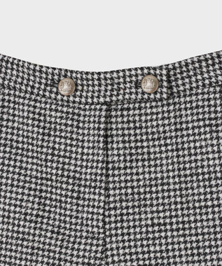 GRACE CONTINENTAL 千鳥ウールハーフパンツ ブラック