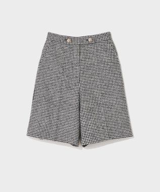 GRACE CONTINENTAL 千鳥ウールハーフパンツ ブラック