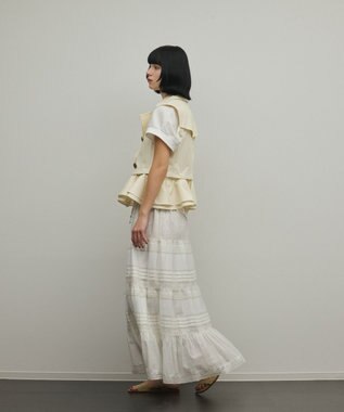 GRACE CONTINENTAL ペプラムトレンチベスト キナリ