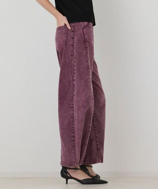 GRACE CONTINENTAL ラップ2wayデニムパンツ ボルドー