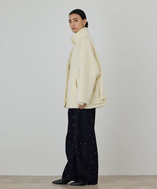GRACE CONTINENTAL モヘヤシャギーショートコート キナリ
