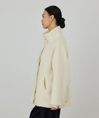 GRACE CONTINENTAL モヘヤシャギーショートコート キナリ