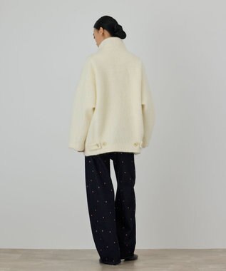 GRACE CONTINENTAL モヘヤシャギーショートコート キナリ