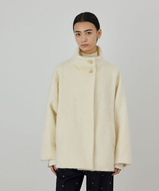 GRACE CONTINENTAL モヘヤシャギーショートコート キナリ