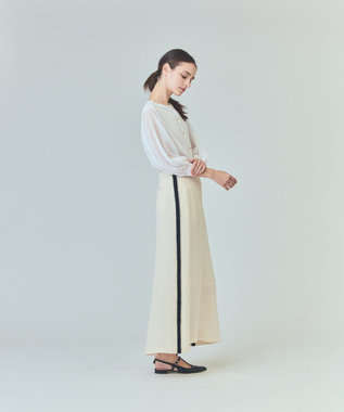 GRACE CONTINENTAL ラメシアーニットトップ ホワイト