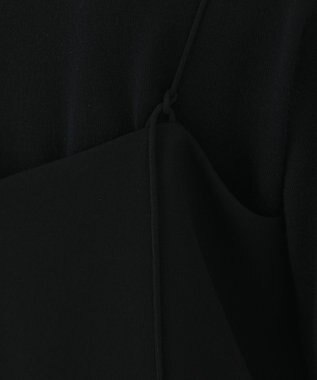 GRACE CONTINENTAL フェザーヘムキャミトップ ブラック