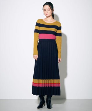 カラーボーダーニットワンピース Grace Continental Grace Continental グレースコンチネンタル 通販 カラーボーダーニットワンピース Grace Continental Grace Continental グレースコンチネンタル 通販