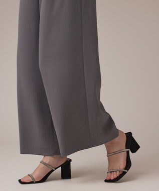 GRACE CONTINENTAL フリルケープサロペット グレー