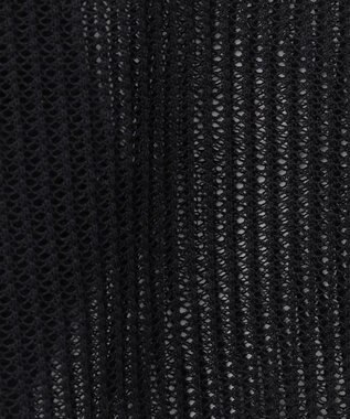 GRACE CONTINENTAL メッシュニットカーディガン ブラック