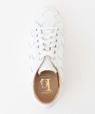 GRACE CONTINENTAL Luca Grossiメッシュスニーカー ホワイト