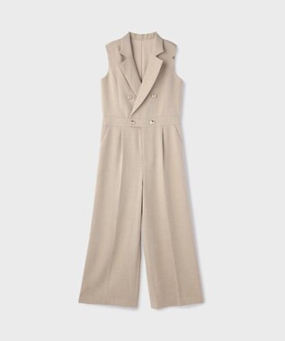 GRACE CONTINENTAL ツイードテーラーサロペット ベージュ