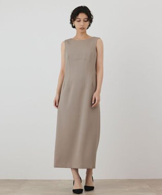 GRACE CONTINENTAL バックシャンワンピース ベージュ