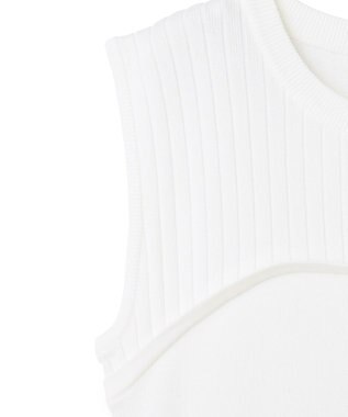 GRACE CONTINENTAL マリンニットワンピース ホワイト