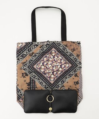 GRACE CONTINENTAL Fabricトートバッグ ベージュ