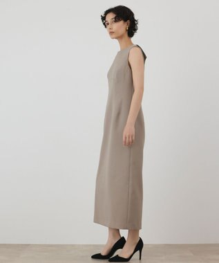 GRACE CONTINENTAL バックシャンワンピース ベージュ