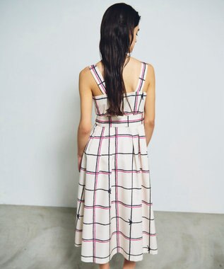 GRACE CONTINENTAL ロープチェックワンピース キナリ