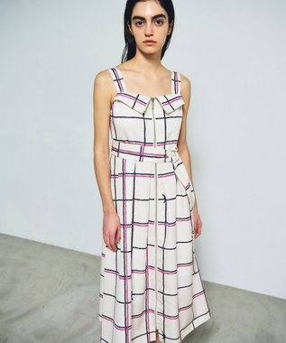 GRACE CONTINENTAL ロープチェックワンピース キナリ