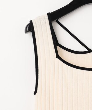 GRACE CONTINENTAL メッシュヘムニットワンピース キナリ