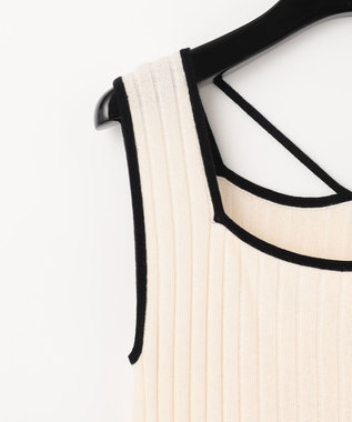 GRACE CONTINENTAL メッシュヘムニットワンピース キナリ