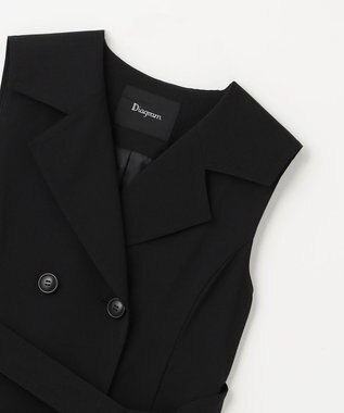 GRACE CONTINENTAL バックプリーツトレンチワンピース ブラック