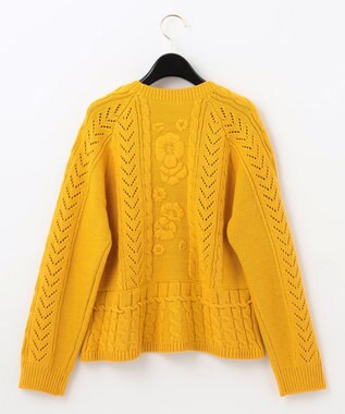 未使用 23SS グレースコンチネンタル フローラル刺繍 長袖 ニット セーター フローラル刺繍トップ / GRACE CONTINENTAL | GRACE CONTINENTAL