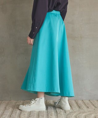 GRACE CONTINENTAL イレギュラーフレアスカート グリーン