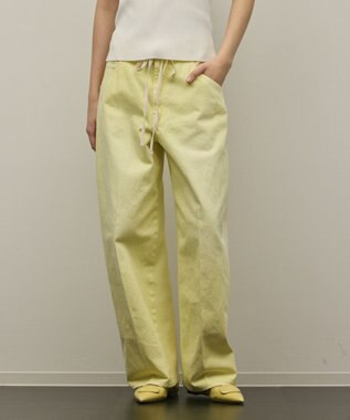 GRACE CONTINENTAL コンビドロストデニムパンツ イエロー