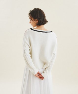 ケーブル刺繍ニットトップ / GRACE CONTINENTAL | GRACE