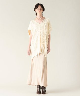 GRACE CONTINENTAL クラッシュニットトップ キナリ