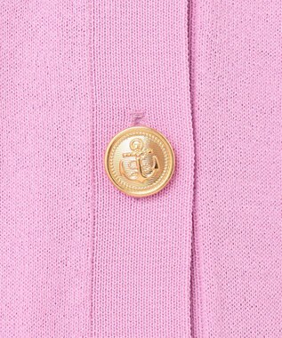 GRACE CONTINENTAL 配色ニットカーディガン ピンク