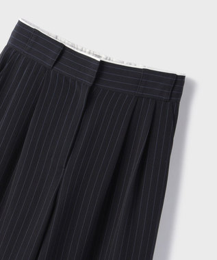 GRACE CONTINENTAL タックワイドパンツ ストライプ