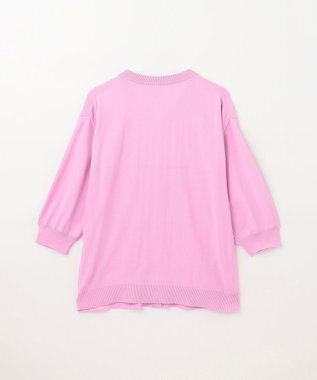 GRACE CONTINENTAL 配色ニットカーディガン ピンク