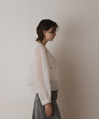 GRACE CONTINENTAL シアーダンボールブルゾン ホワイト