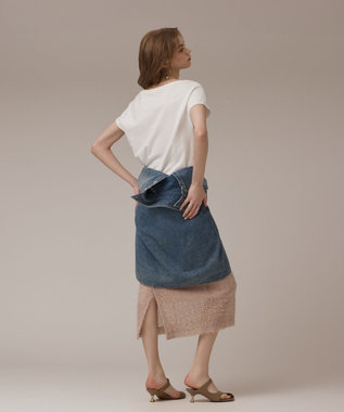 GRACE CONTINENTAL ハートプリント裏毛トップ ホワイト