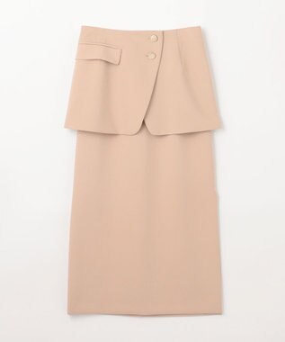 GRACE CONTINENTAL レイヤードペンシルスカート ベージュ