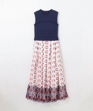 GRACE CONTINENTAL マリンニットワンピース ネイビー