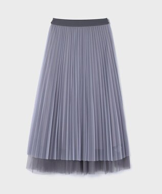 GRACE CONTINENTAL チュールリバーシブルスカート グレー