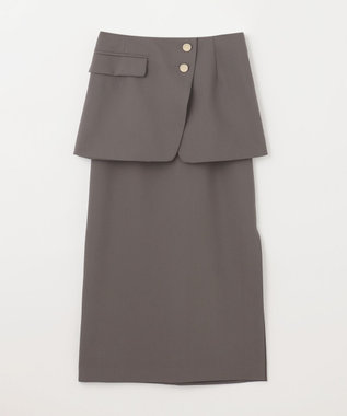 GRACE CONTINENTAL レイヤードペンシルスカート グレー