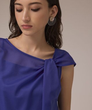 GRACE CONTINENTAL / グレースコンチネンタル オーガンドレープトップ オーガンドレープトップ / GRACE CONTINENTAL | GRACE